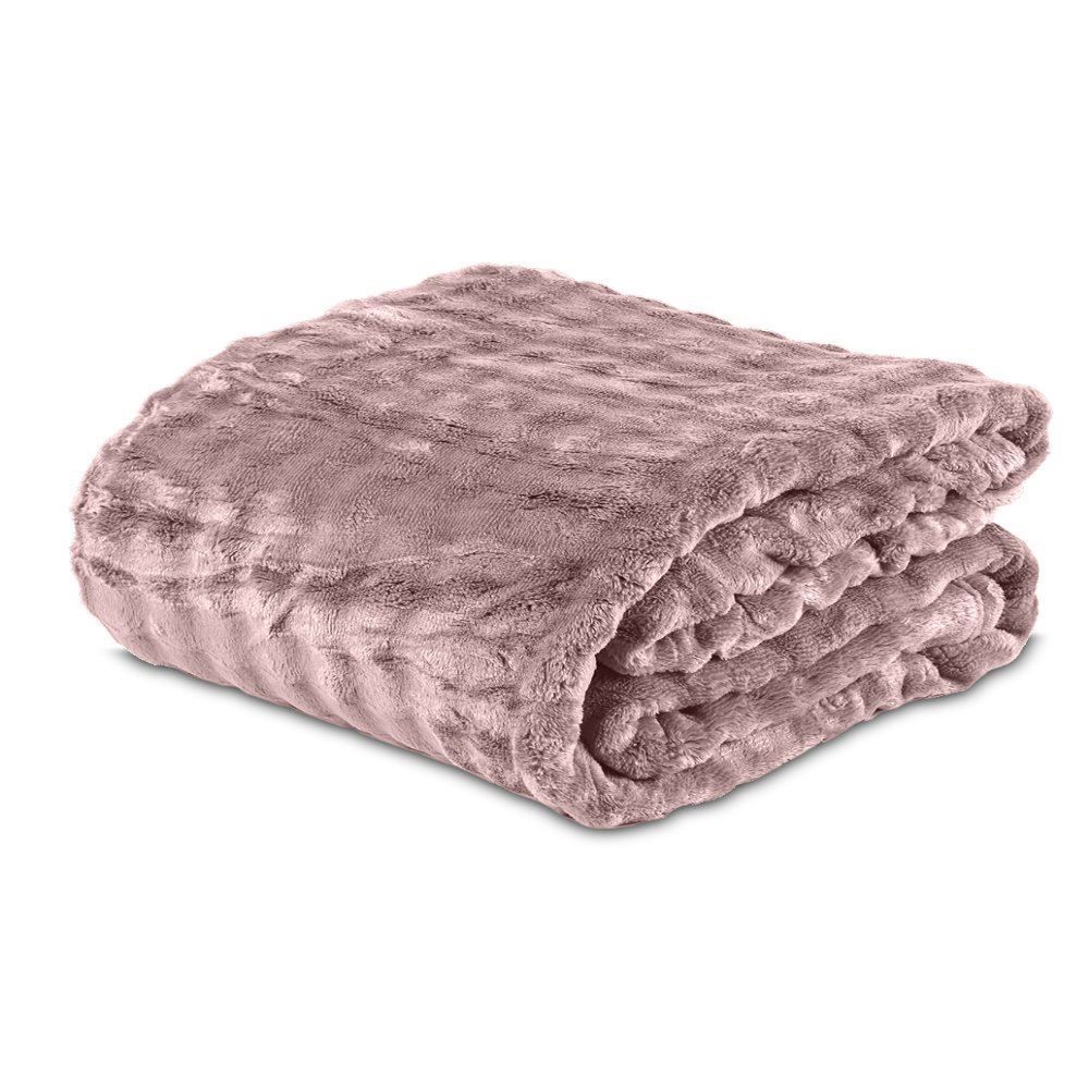 Cobertor Casal 100% Poliéster Requinte Havan Casa - Rosa