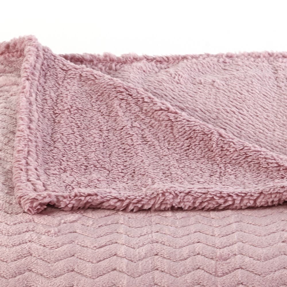 Cobertor Casal Dupla Face Aspen Sherpa Havan Casa - Rosa
