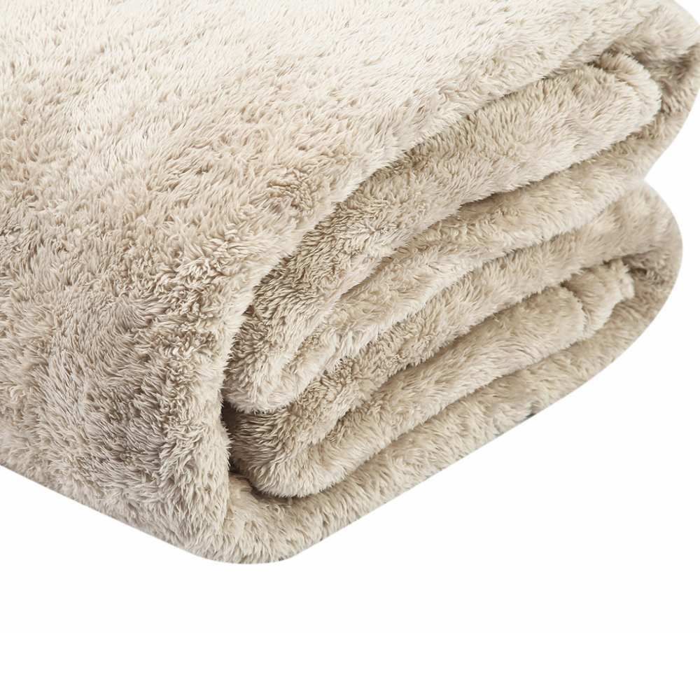 Cobertor Casal Lyon Comfort Sherpa Havan Casa - Bege