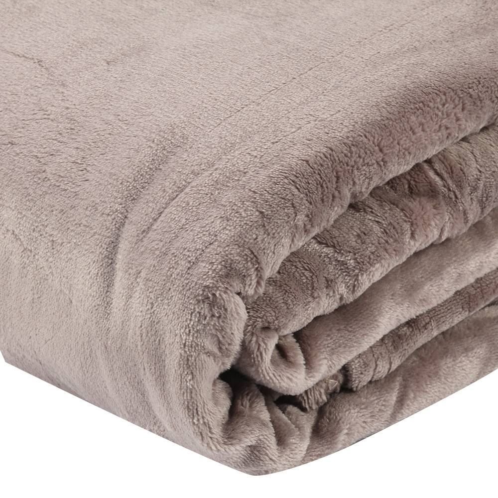 Cobertor Casal 100% Poliéster Premier Havan Casa - Taupe