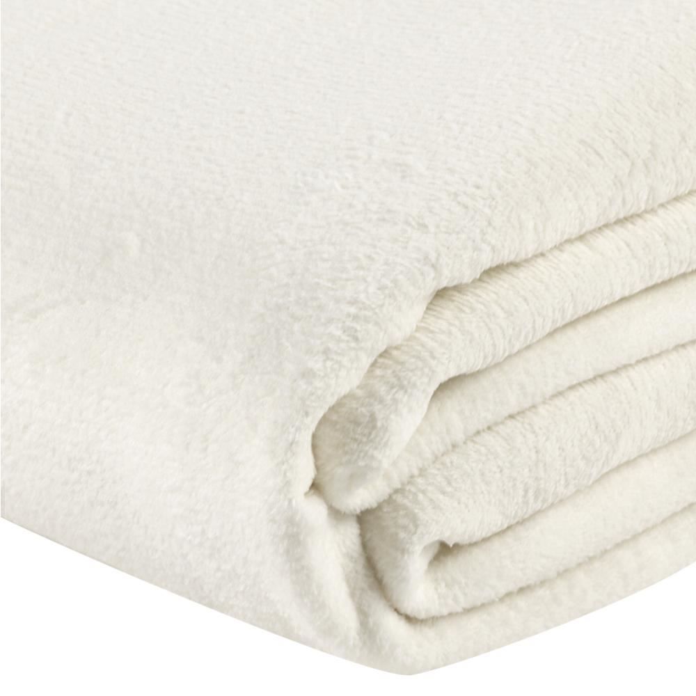 Cobertor Casal Microfibra Liso Paris Havan Casa - Off White