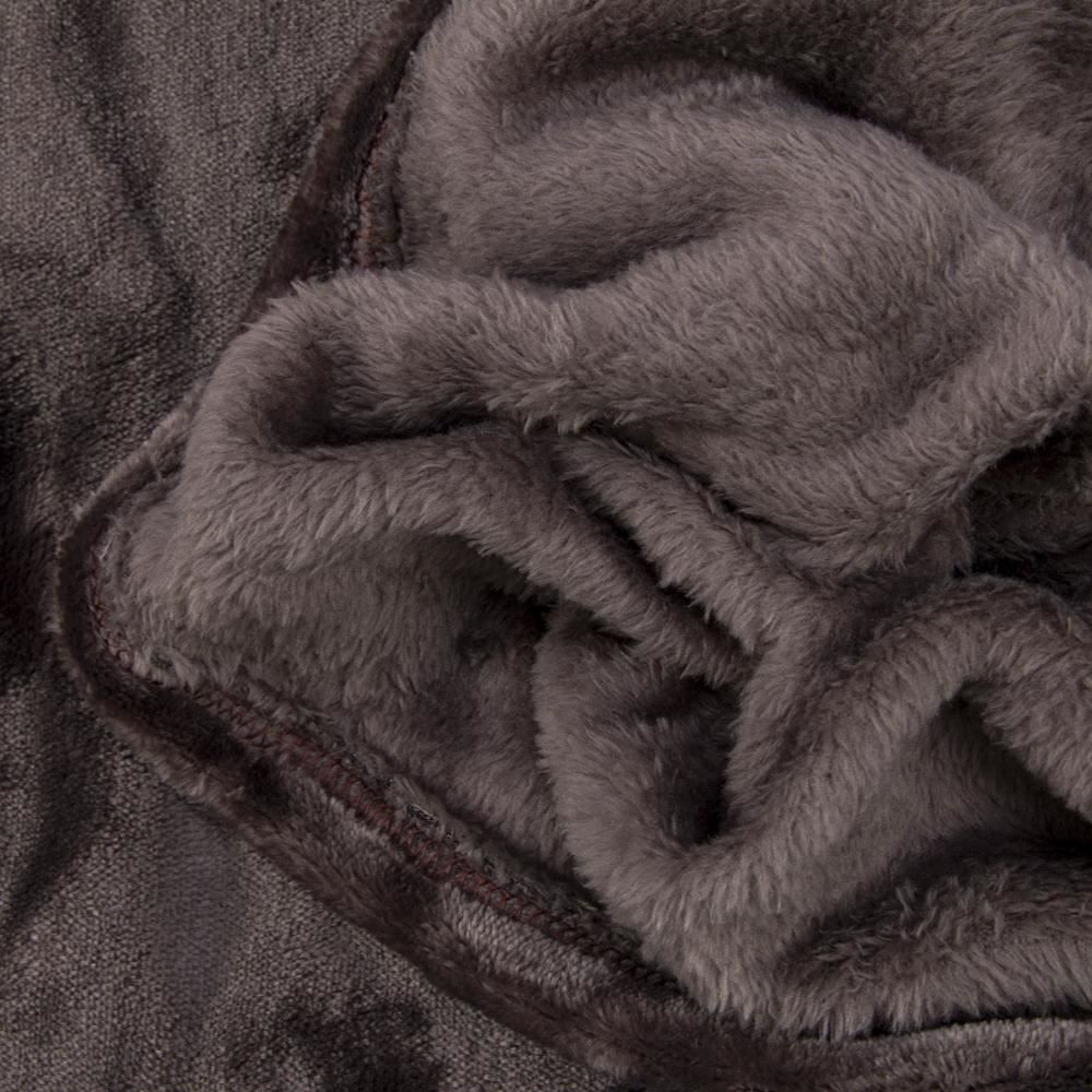 Cobertor Casal Microfibra Velour Neo Clássico Camesa - Marrom Escuro