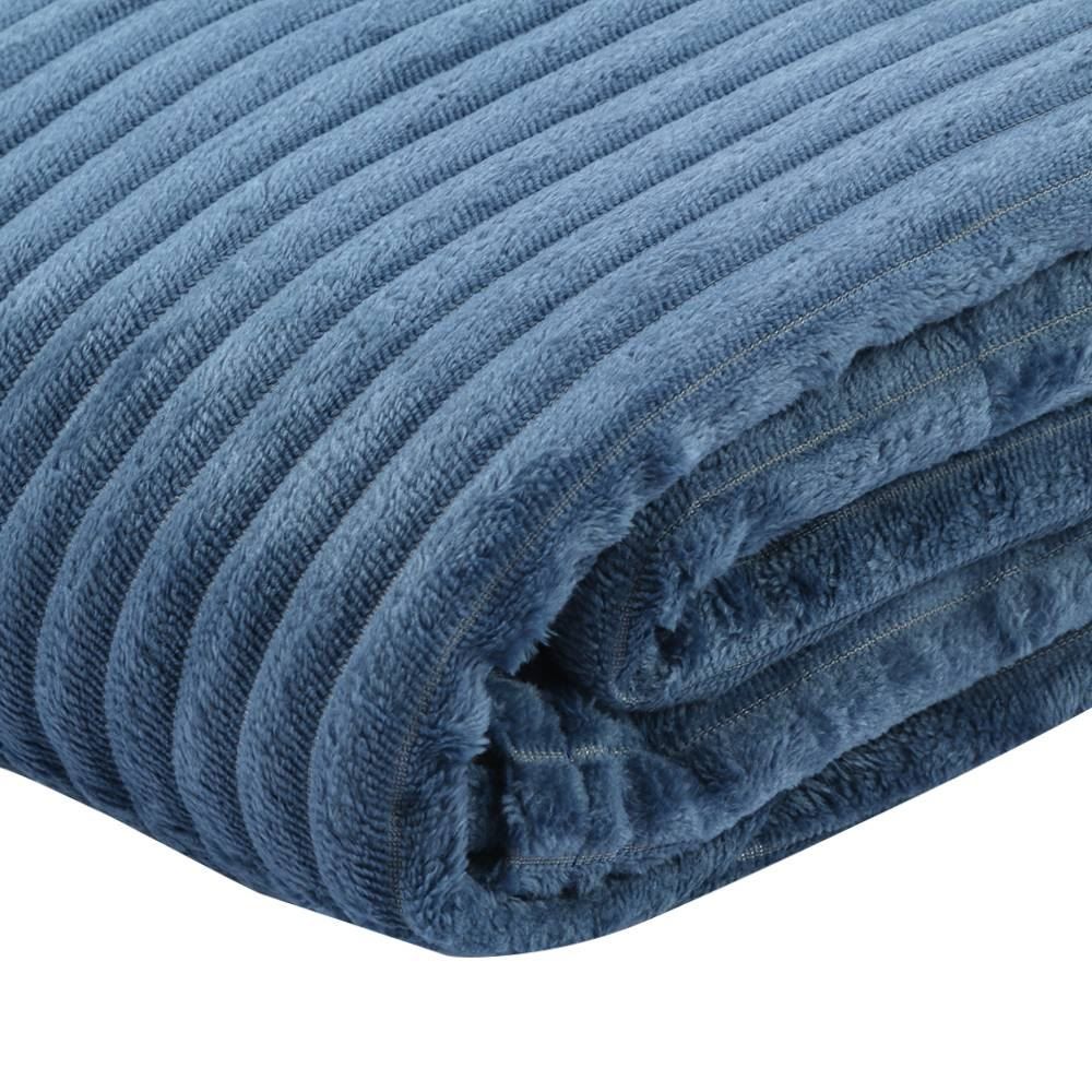 Cobertor Casal Montreal 100% Poliéster Havan Casa - Azul Jeans 