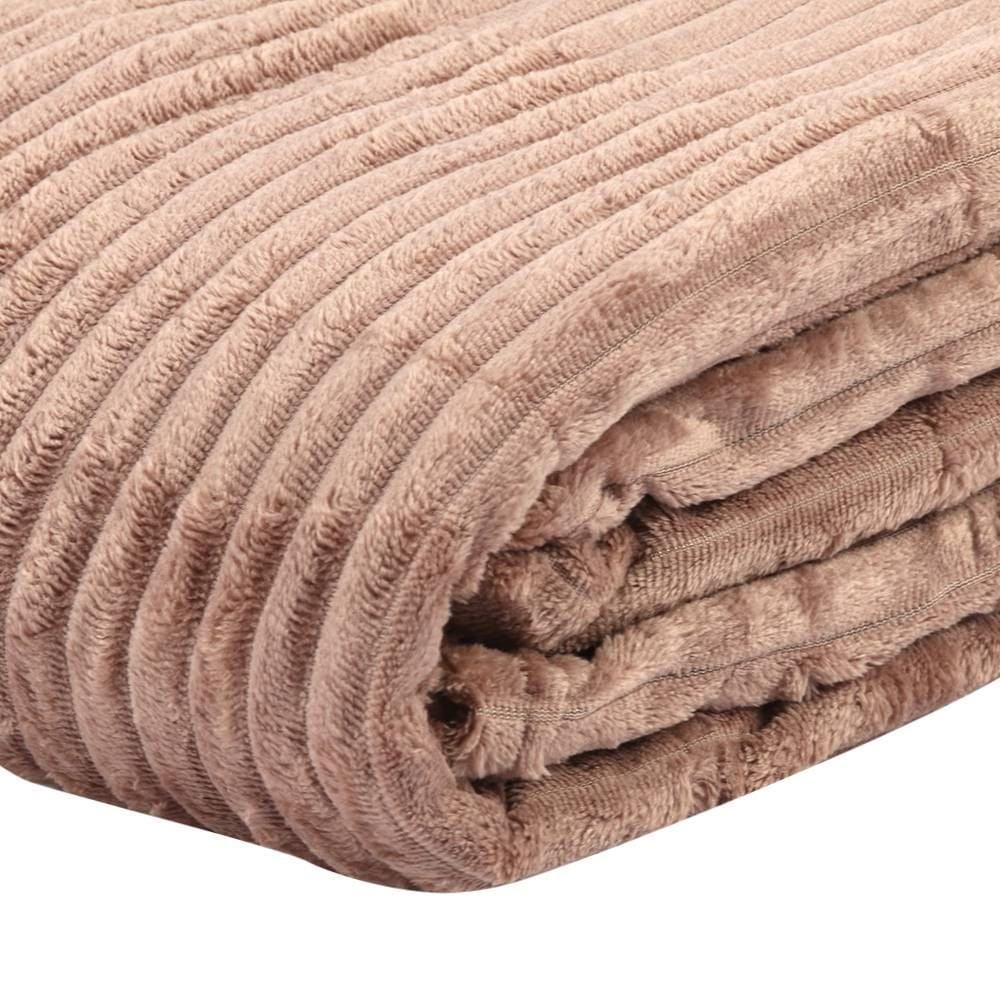 Cobertor Casal Montreal 100% Poliéster Havan Casa - Taupe Atemporal