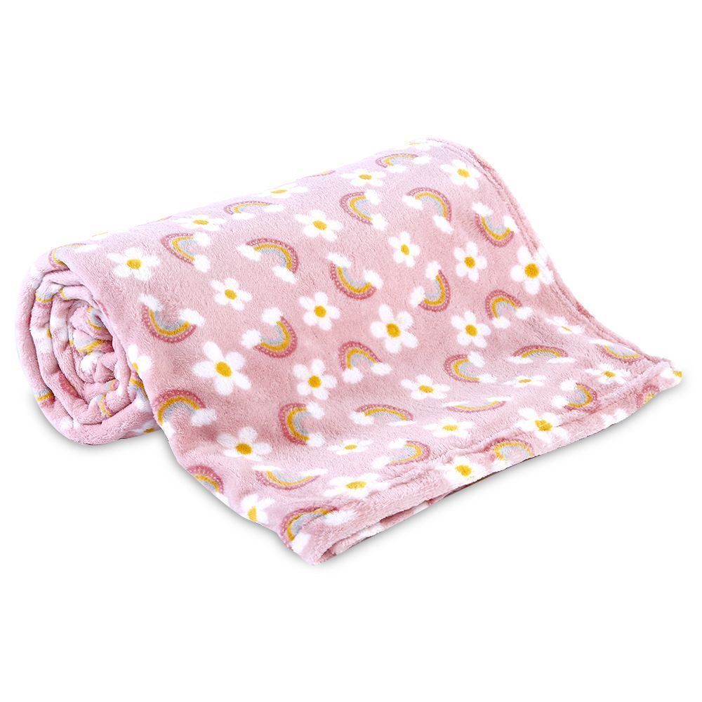Cobertor Infantil 100% Poliéster Estampado Havan Casa - Arco Iris rosa