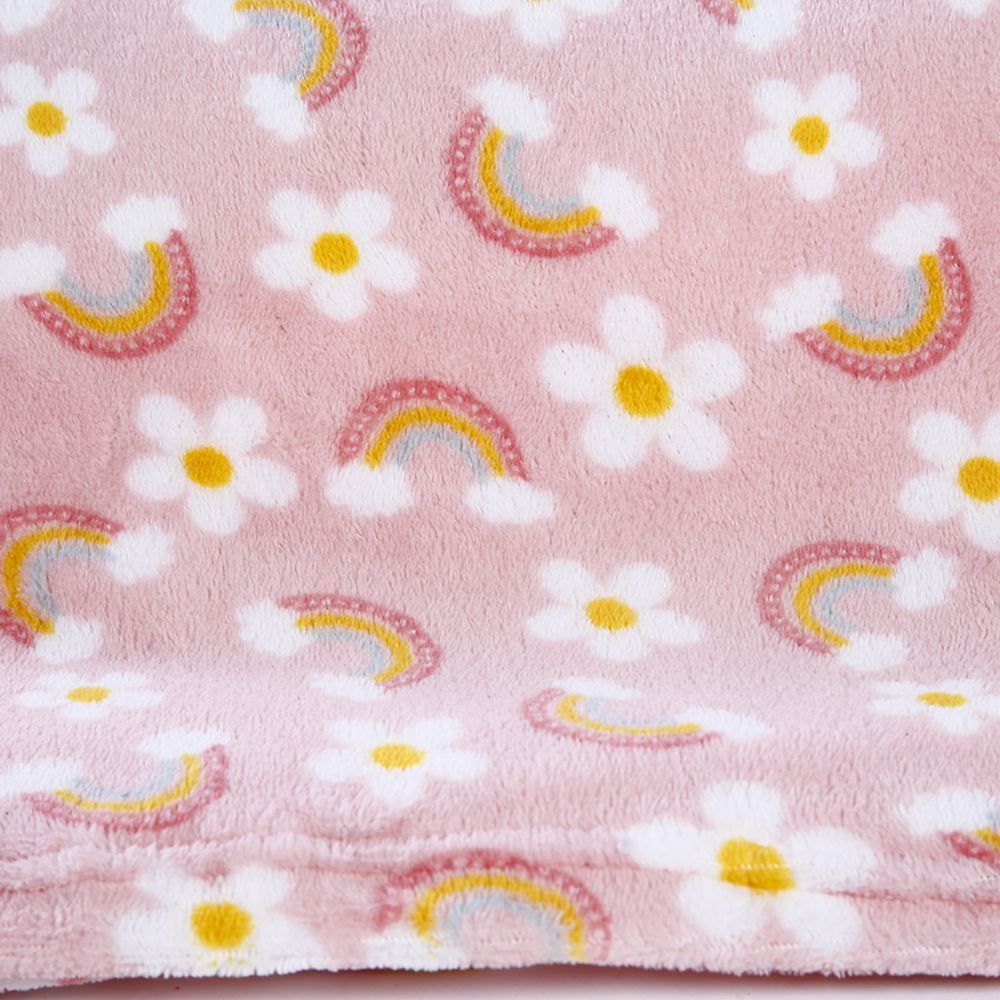 Cobertor Infantil 100% Poliéster Estampado Havan Casa - Arco Iris rosa