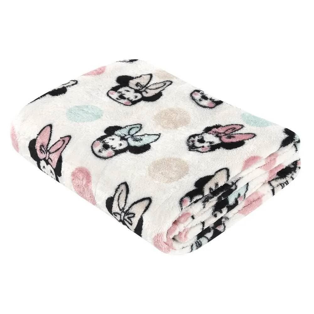 Cobertor Infantil Bebê 100% Poliéster Disney - Rosa Claro