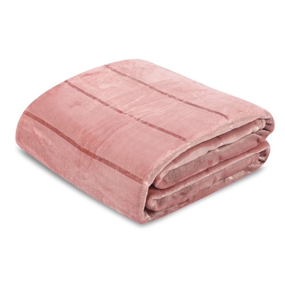 Cobertor King 100% Poliéster Elegance Havan Casa - Laranja