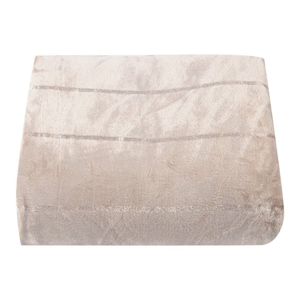 Cobertor King 100% Poliéster Elegance Havan Casa - Bege