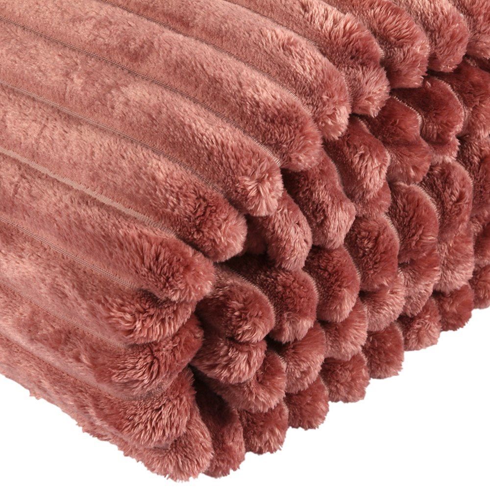 Cobertor King 100% Poliéster Premier Canelado Havan Casa - Rosa