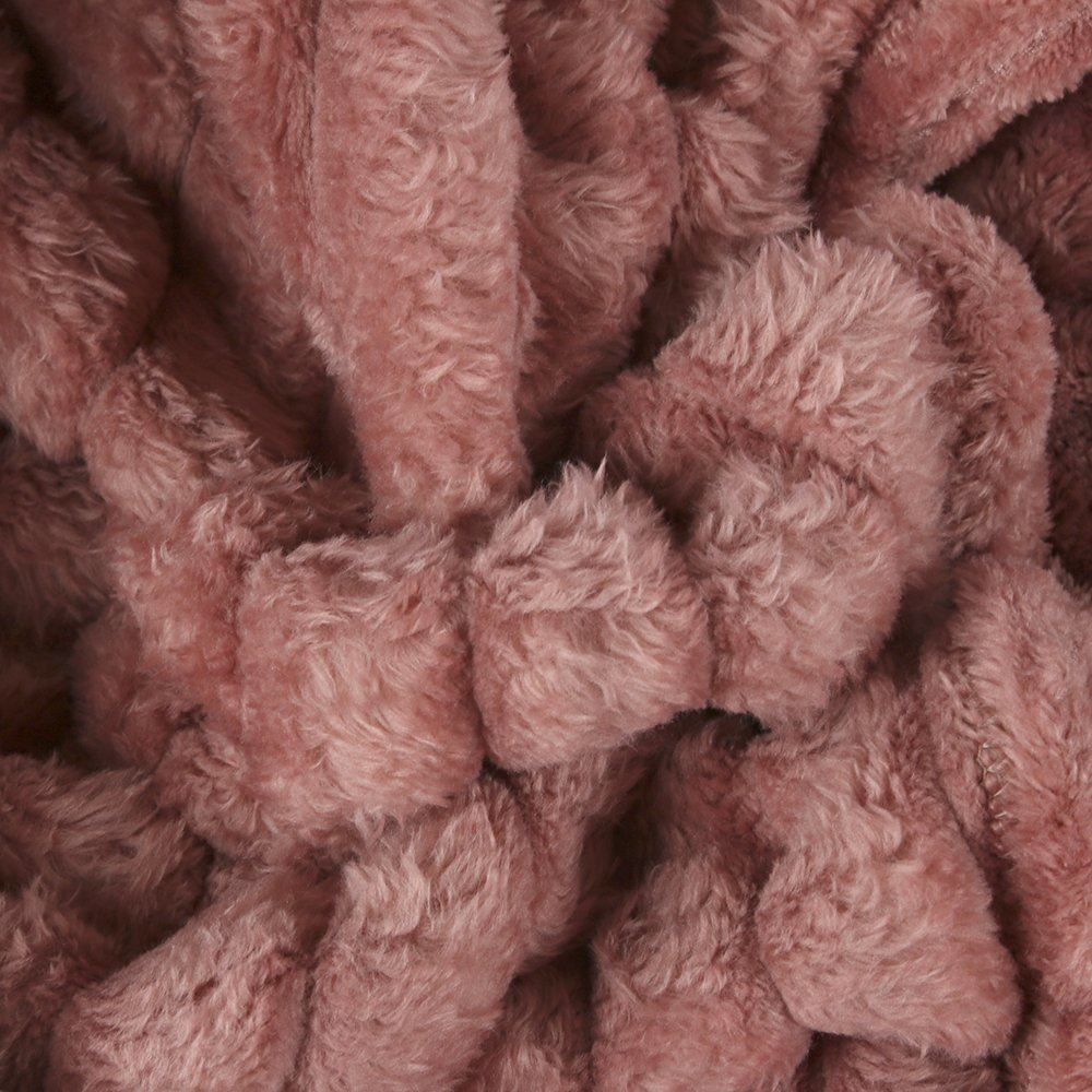 Cobertor King 100% Poliéster Premier Canelado Havan Casa - Rosa