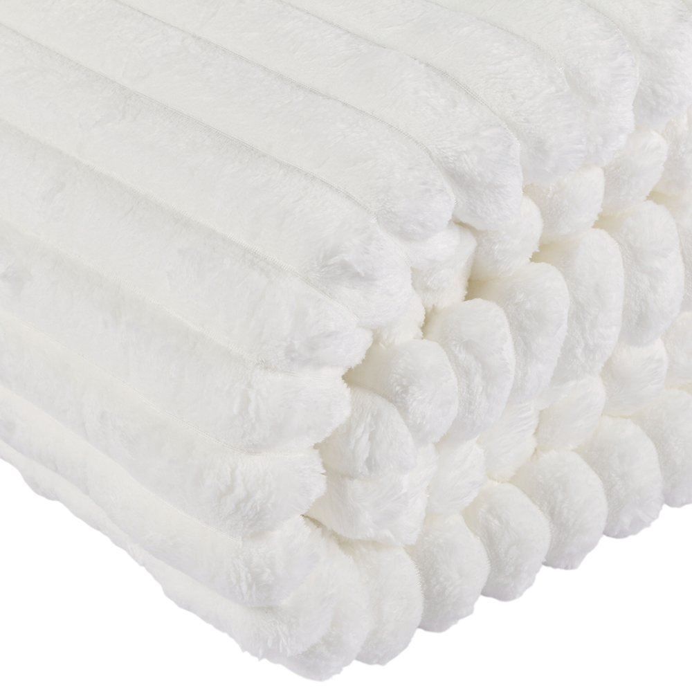 Cobertor King 100% Poliéster Premier Canelado Havan Casa - Off White