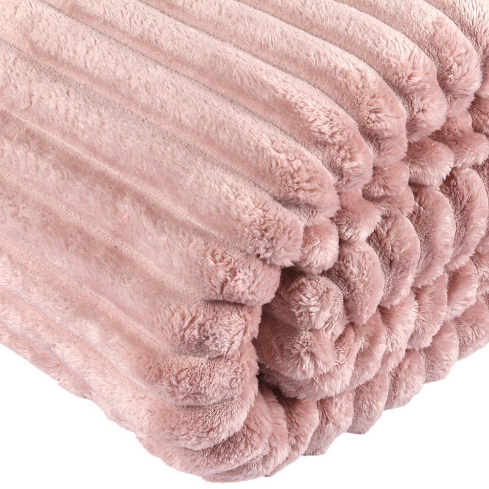 Cobertor King 100% Poliéster Premier Canelado Havan Casa - Rosa Pálido