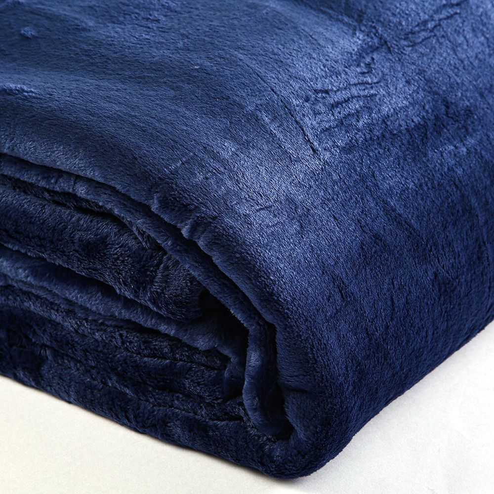 Cobertor King 100% Poliéster Premier Havan Casa - Marinho