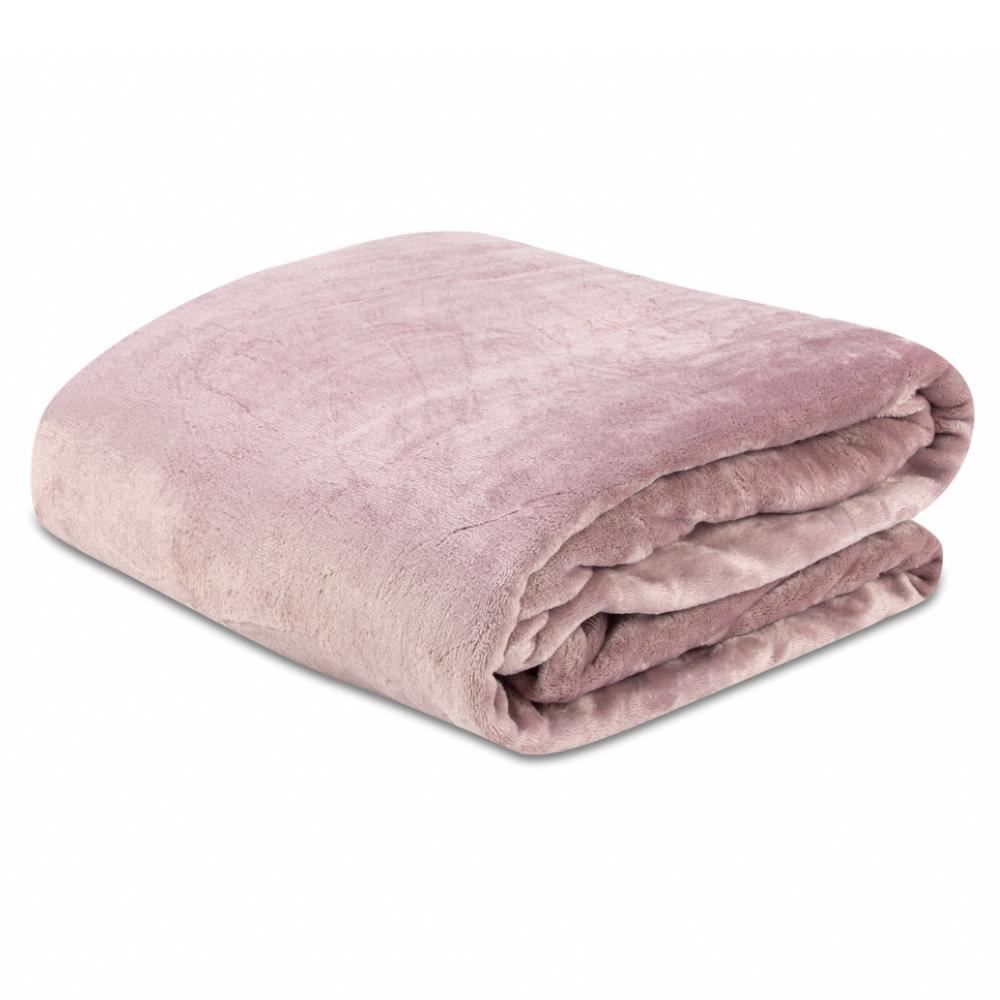 Cobertor King Microfibra Velour Neo Clássico Camesa - Rosa Bebê