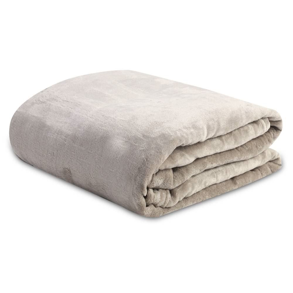 Cobertor King Microfibra Velour Neo Clássico Camesa - Bege