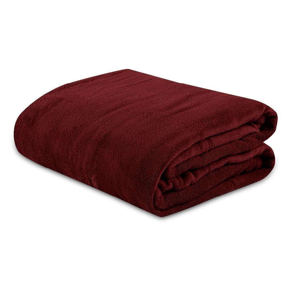 Cobertor Casal Microfibra Liso Paris Havan Casa 1 Pç - Bloodstone