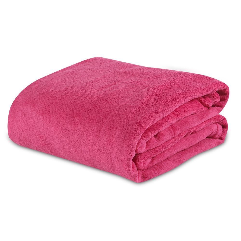 Cobertor Casal Microfibra Liso Paris Havan Casa 1 Pç - Rosa Flash
