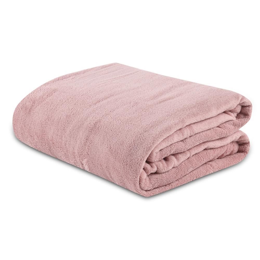 Cobertor Casal Microfibra Liso Paris Havan Casa 1 Pç - Rose