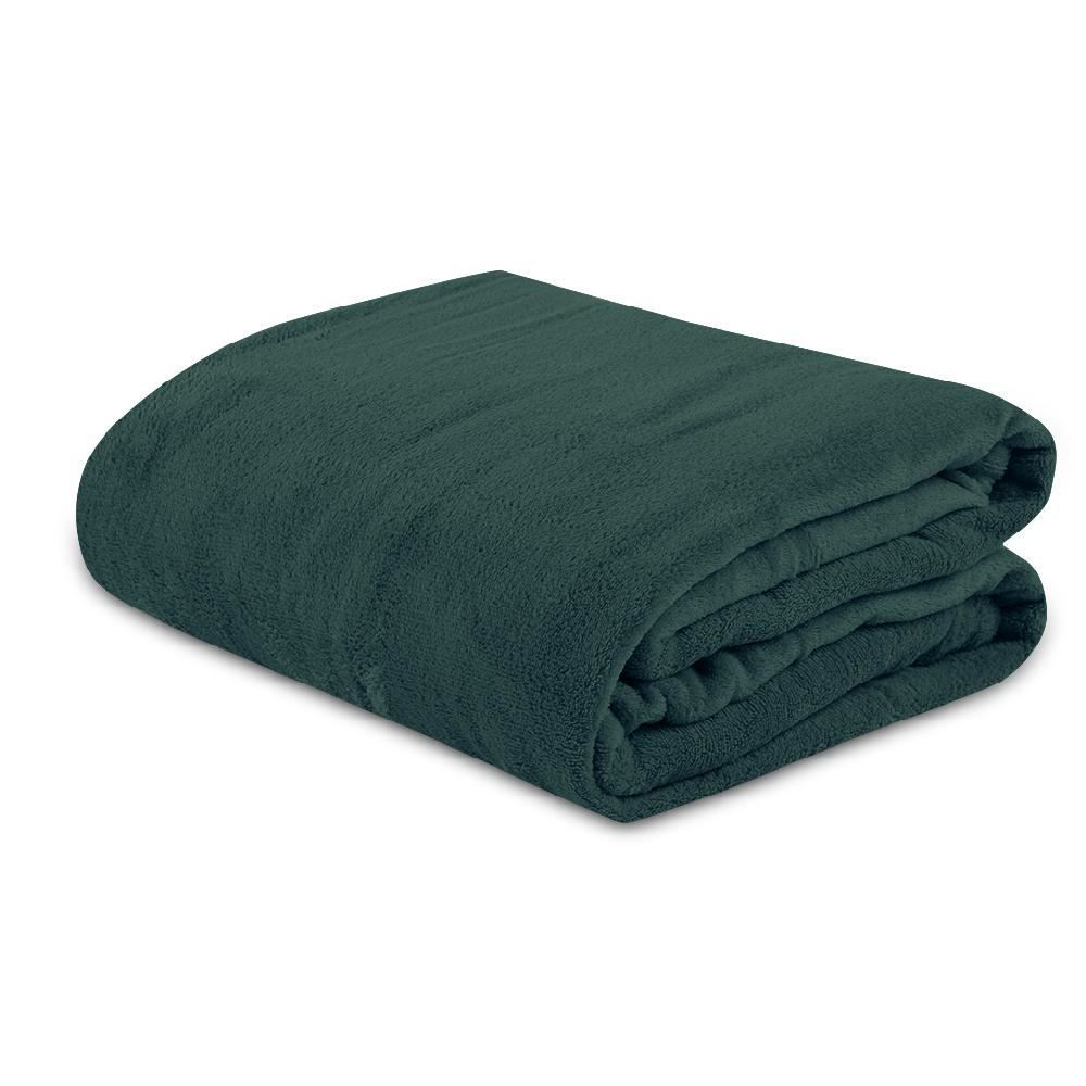Cobertor Casal Microfibra Liso Paris Havan Casa 1 Pç - Verde Botanico 
