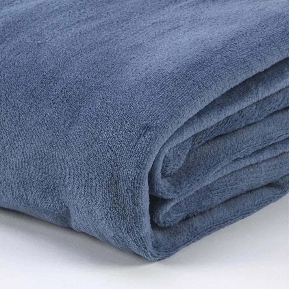 Cobertor Solteiro Microfibra Paris Havan Casa - Azul Marfim