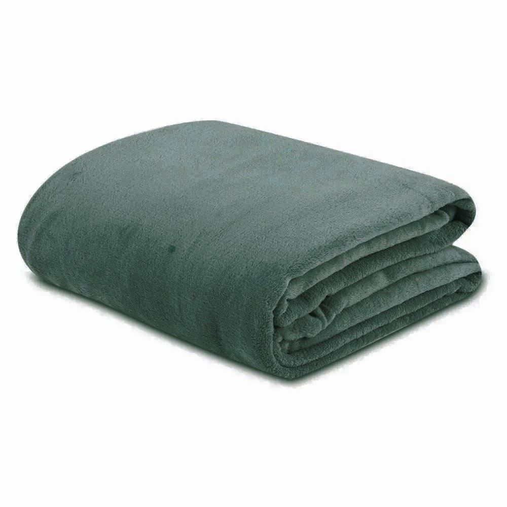 Cobertor Solteiro Microfibra Paris Havan Casa - Verde Malaquita