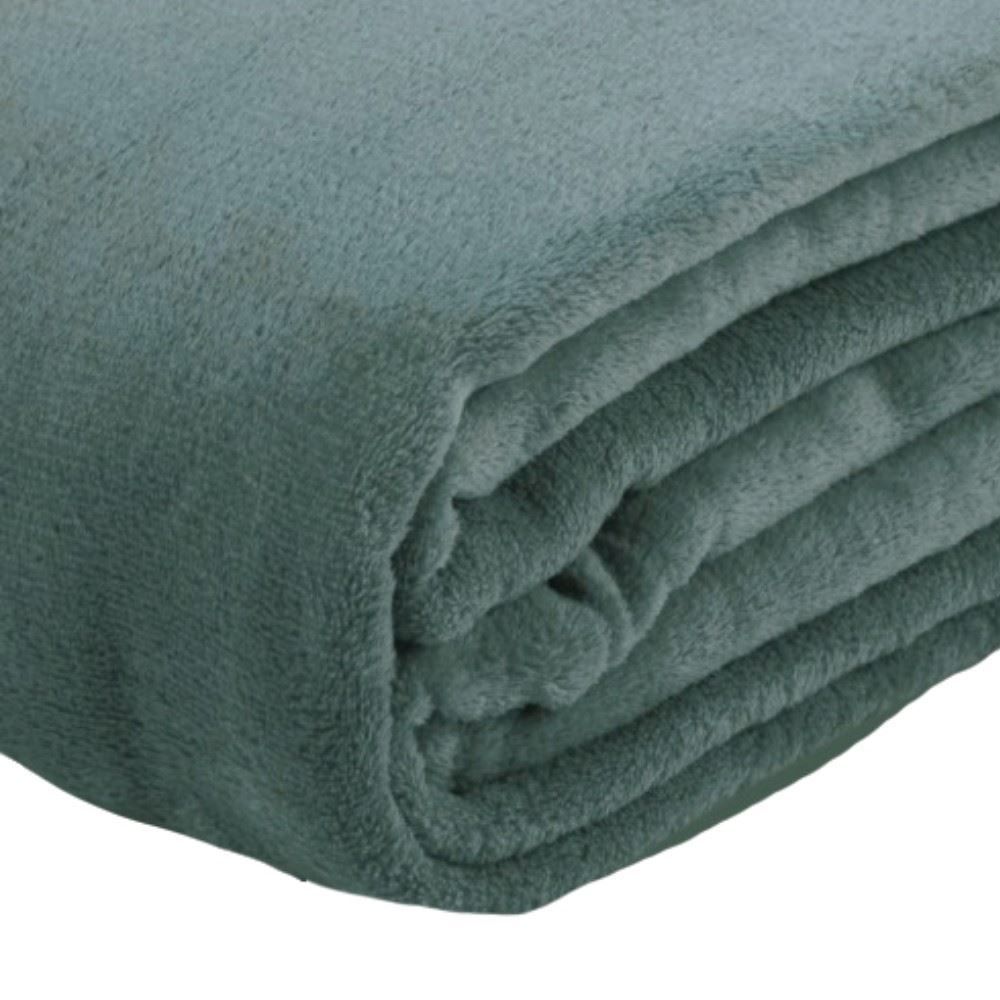 Cobertor Solteiro Microfibra Paris Havan Casa - Verde Malaquita