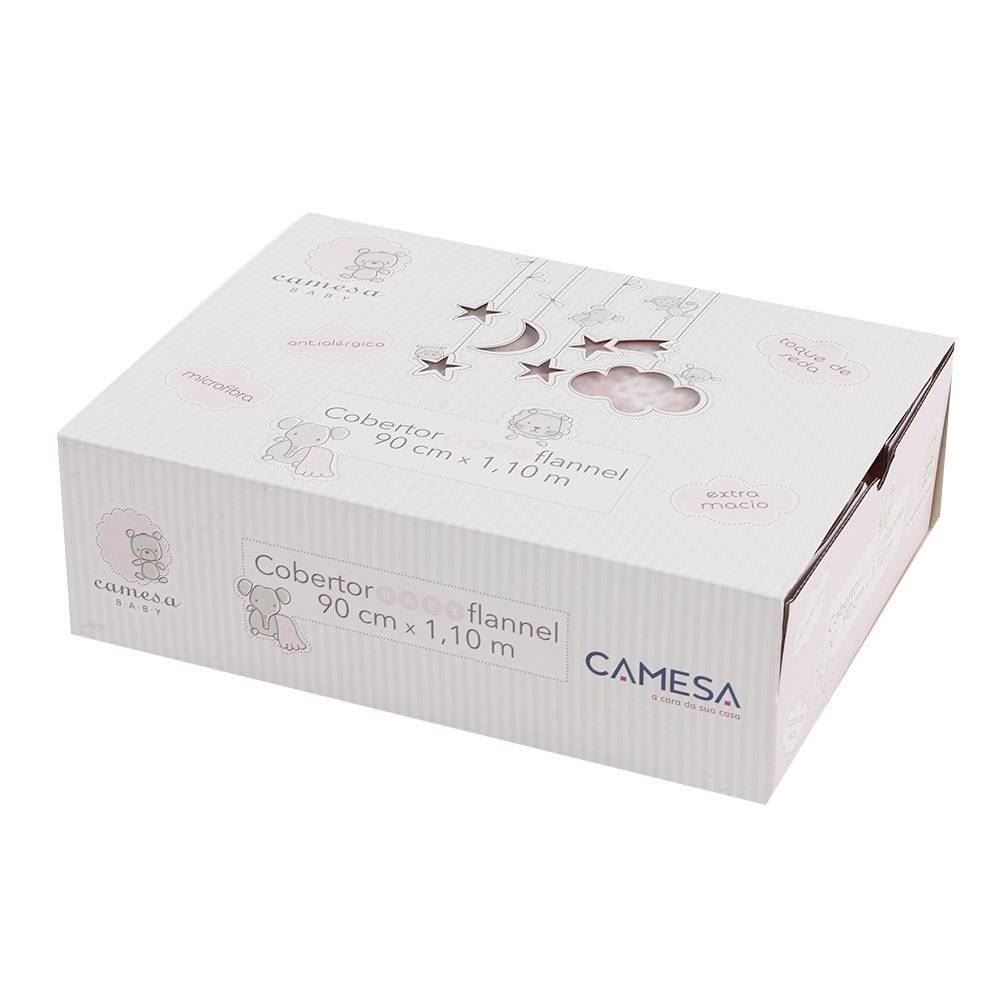 Cobertor Para Bebê Flannel Baby Camesa - Soneca Rosa