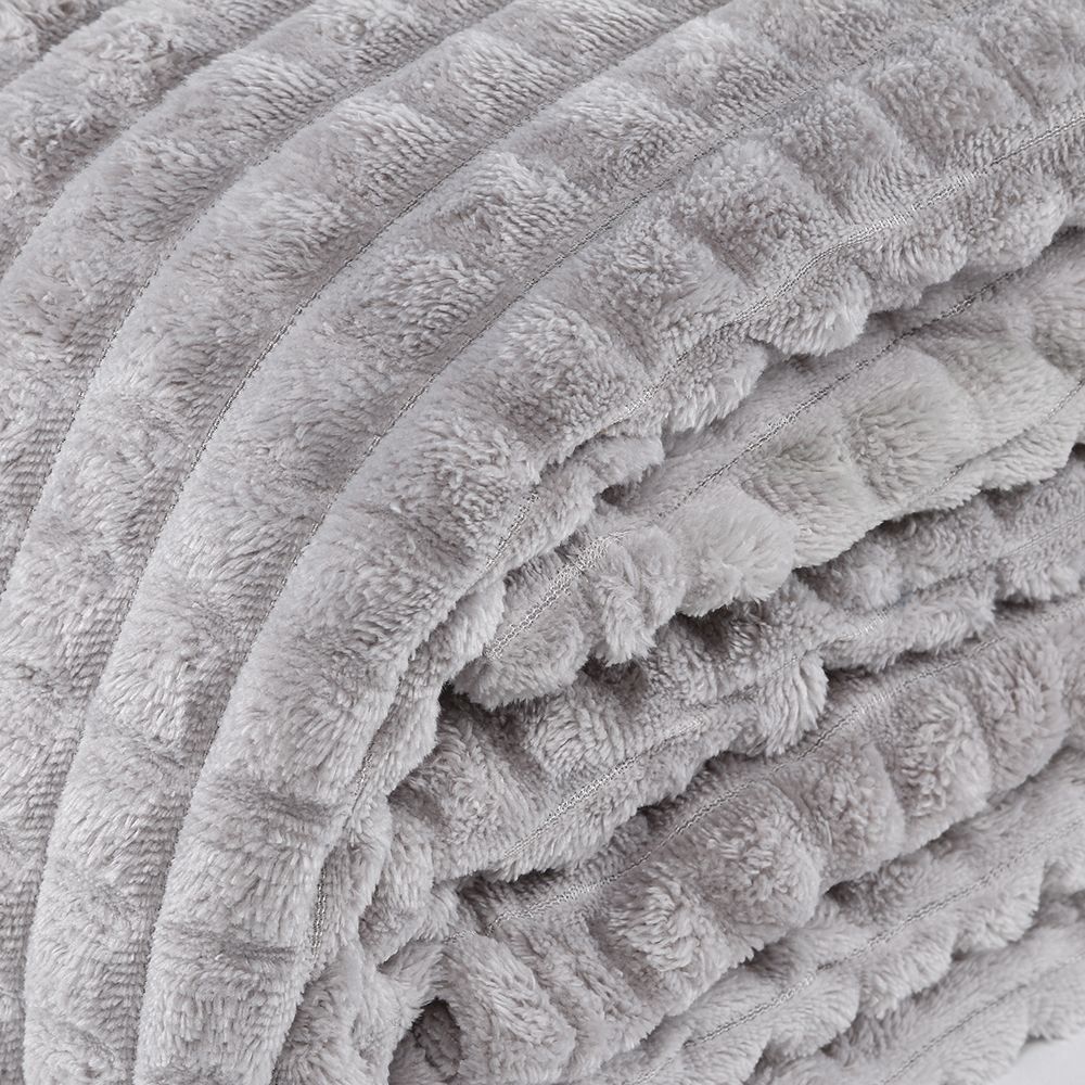 Cobertor Queen 100% Poliéster Diamond Havan Casa - Cinza Ice