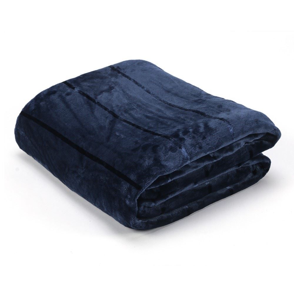 Cobertor Queen 100% Poliéster Elegance Havan Casa - Azul