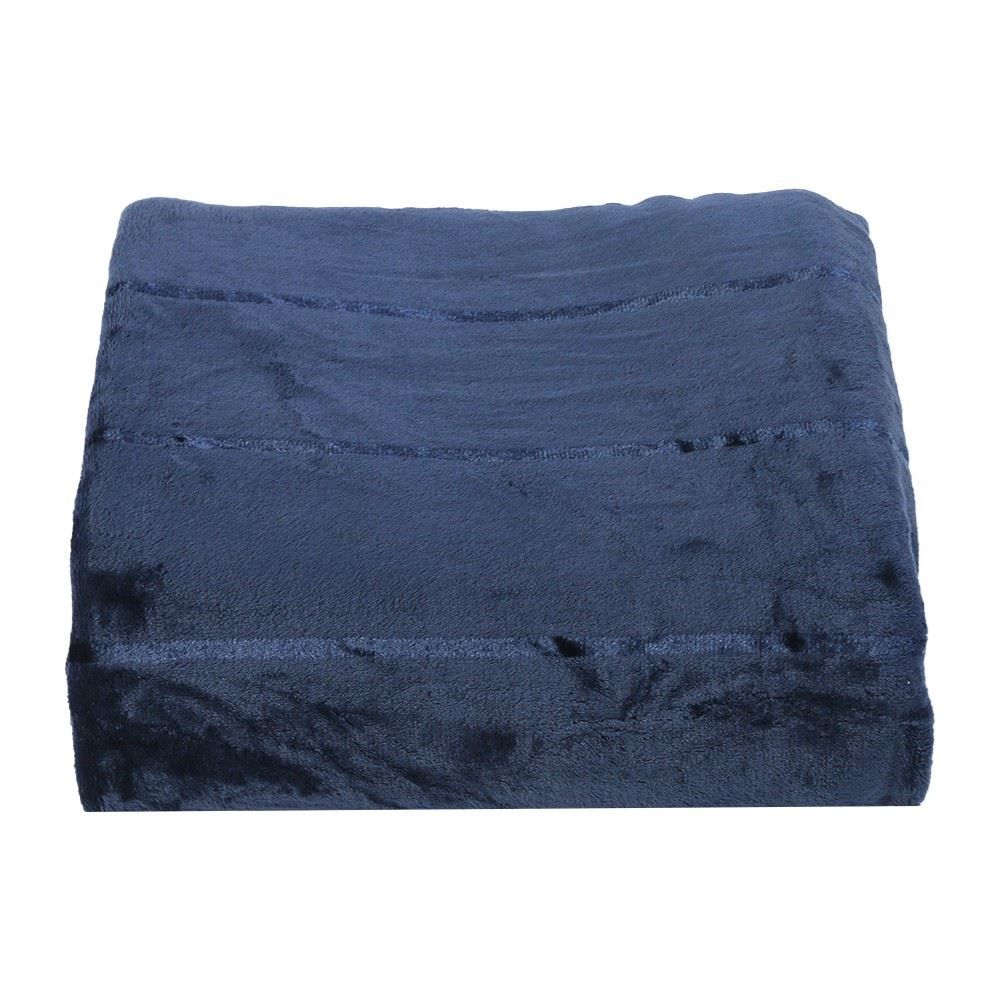 Cobertor Queen 100% Poliéster Elegance Havan Casa - Azul