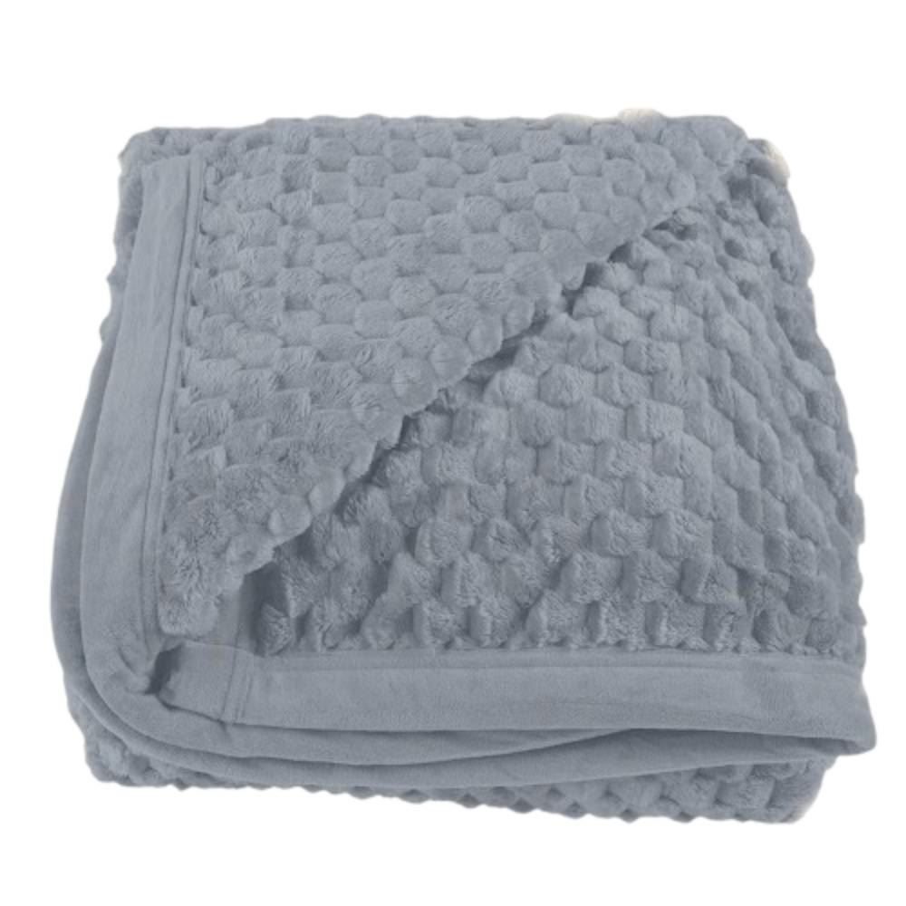 Cobertor Queen 100% Poliéster Imperial Havan Casa - Cinza Amianto