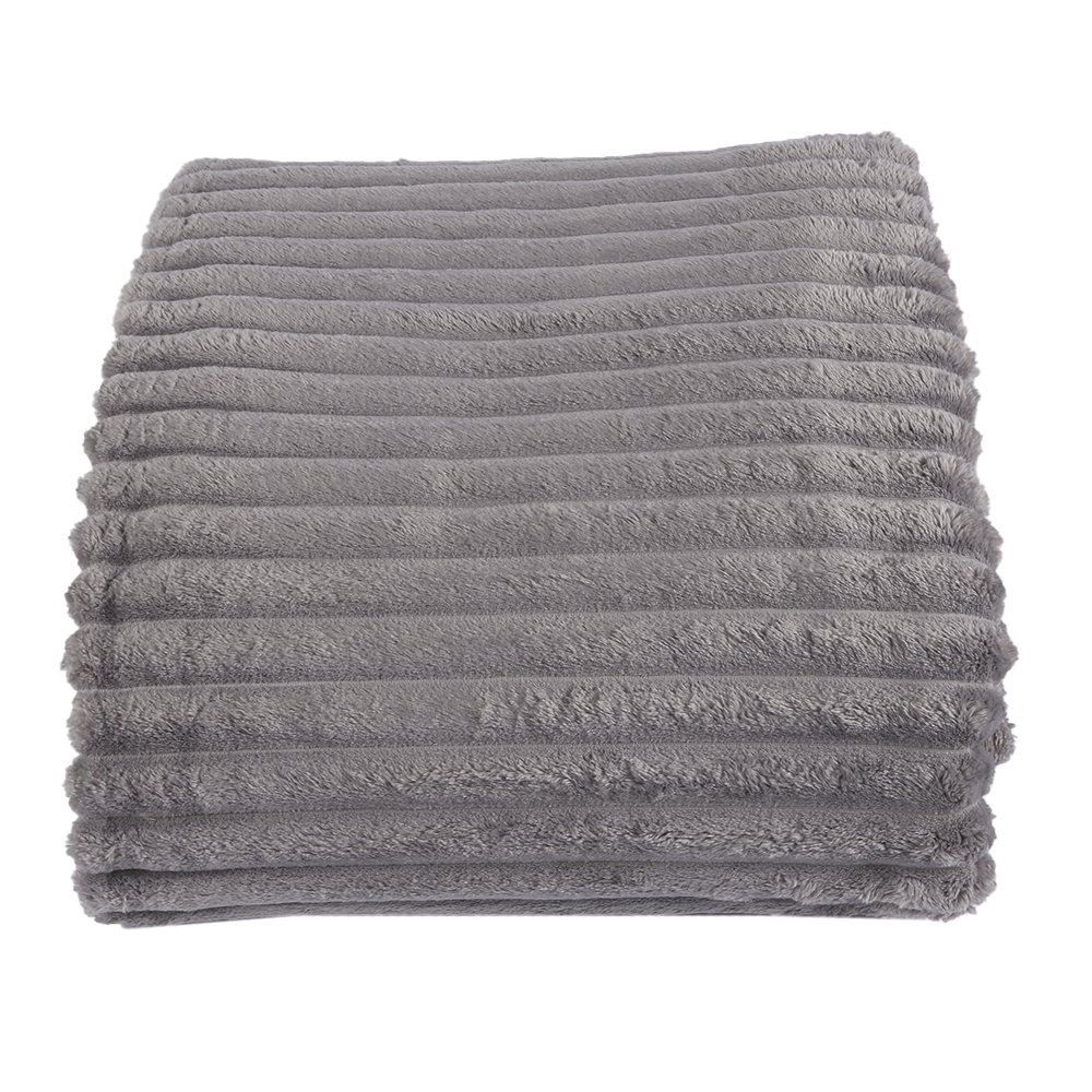 Cobertor Queen 100% Poliéster Premier Canelado Havan Casa - Cinza Amianto