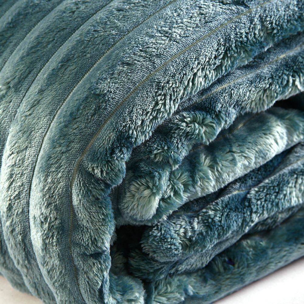 Cobertor Queen 100% Poliéster Premier Canelado Havan Casa - Verde