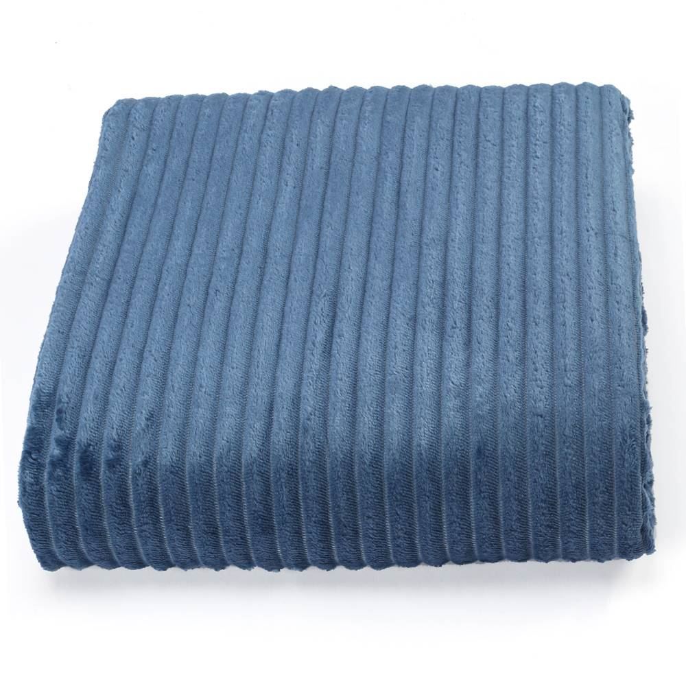 Cobertor Queen Montreal 100% Poliéster Havan Casa - Azul Jeans 