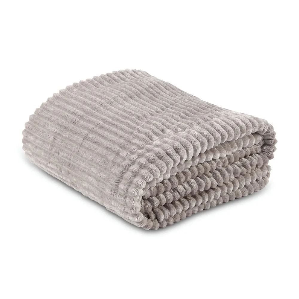 Cobertor Queen Montreal 100% Poliéster Havan Casa - Cinza Ice