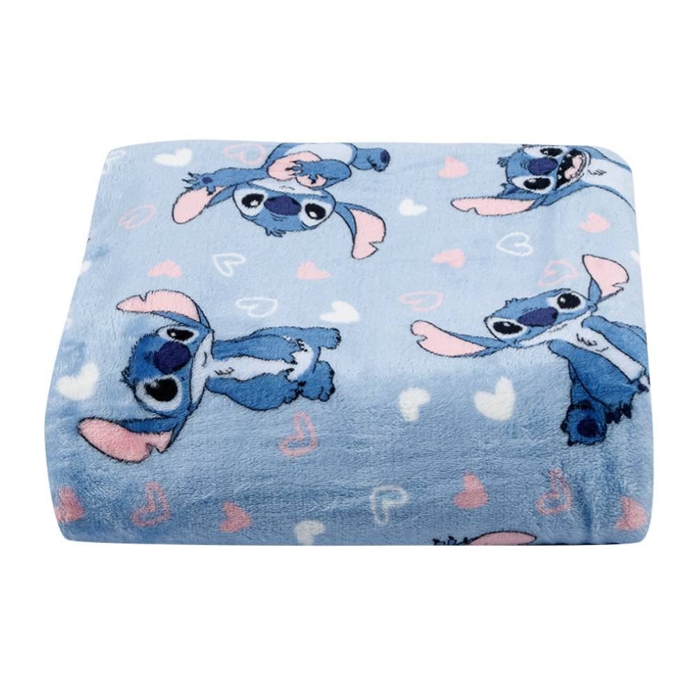 Cobertor Solteiro Infantil 100% Poliéster Disney - Stitch Corações 