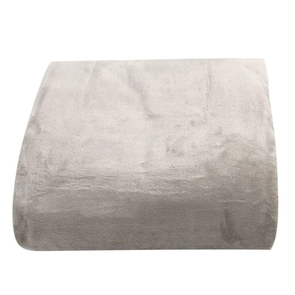 Cobertor Solteiro Microfibra Velour Clássico Camesa - Bege