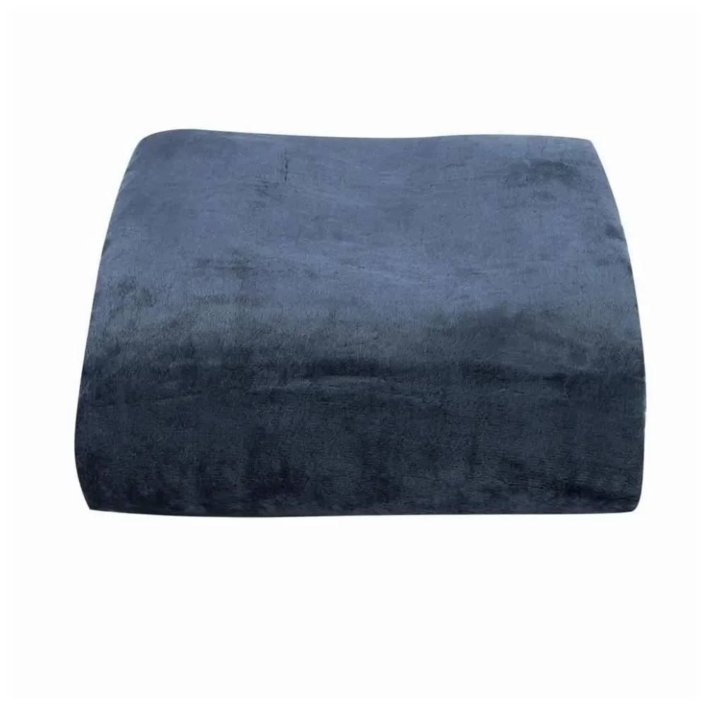 Cobertor Solteiro Microfibra Velour Clássico Camesa - Azul Marinho