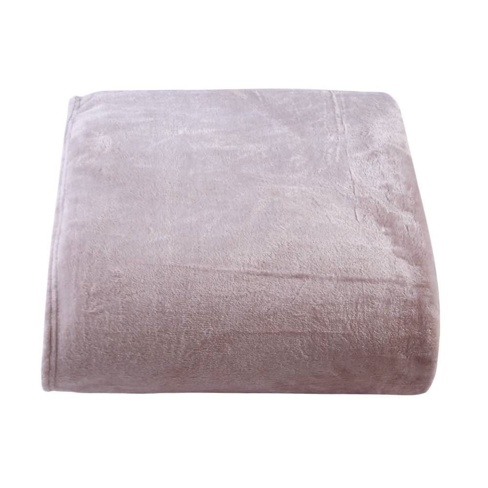 Cobertor Solteiro Microfibra Velour Clássico Camesa - Rose