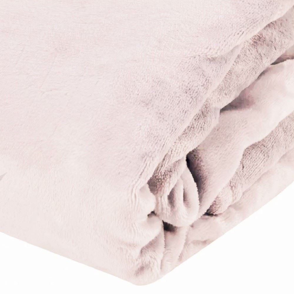 Cobertor Solteiro Microfibra Velour Clássico Camesa - Rose