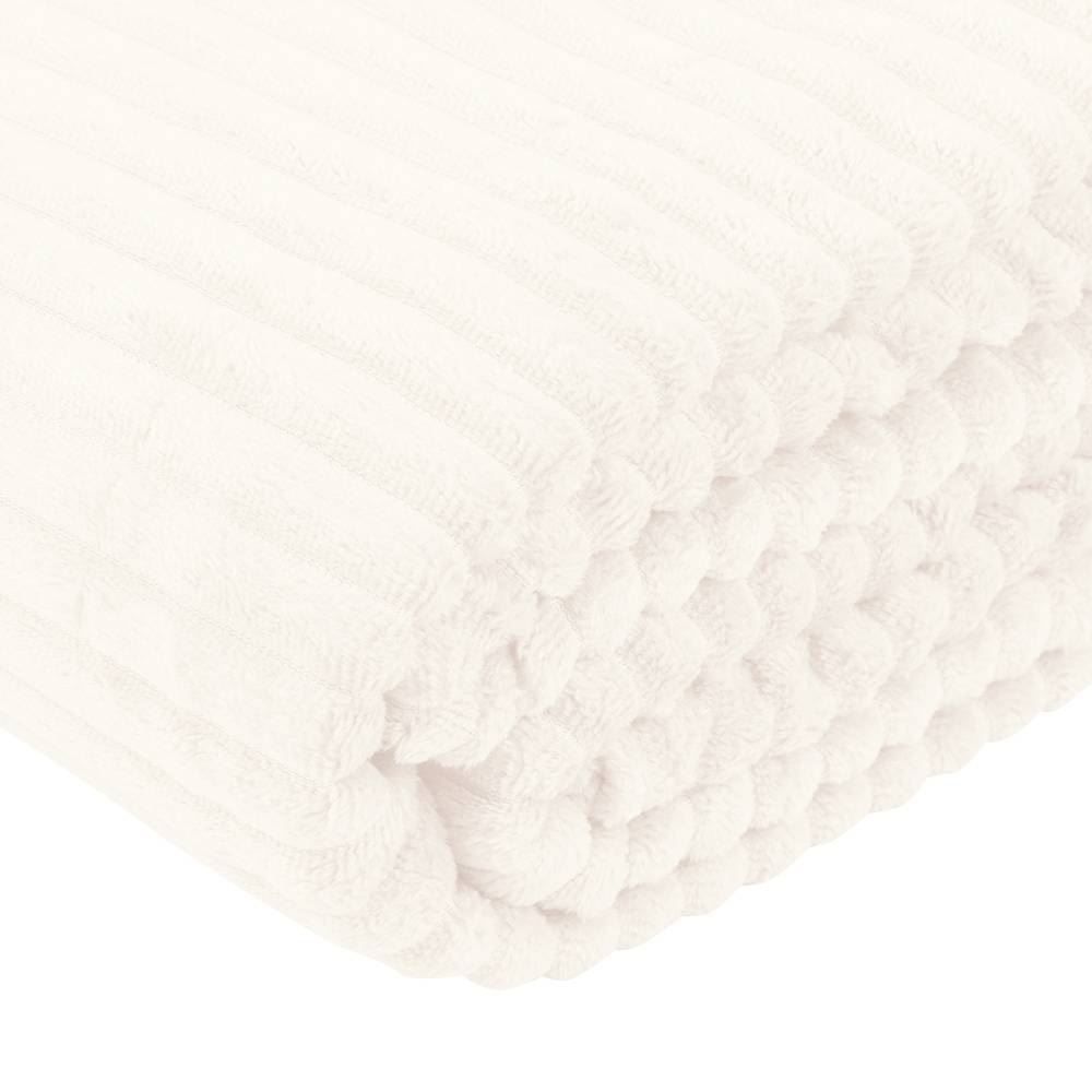 Cobertor Solteiro Montreal 100% Poliéster Havan Casa  - Off White