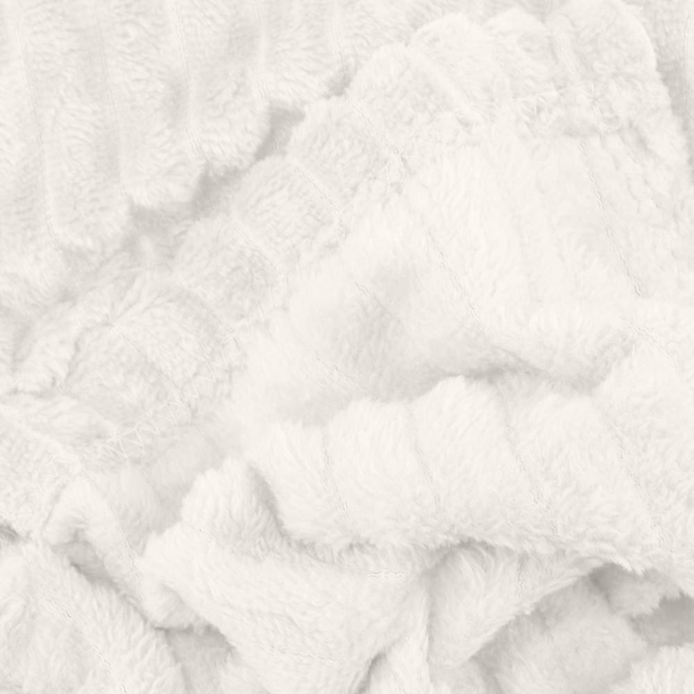 Cobertor Solteiro Montreal 100% Poliéster Havan Casa  - Off White