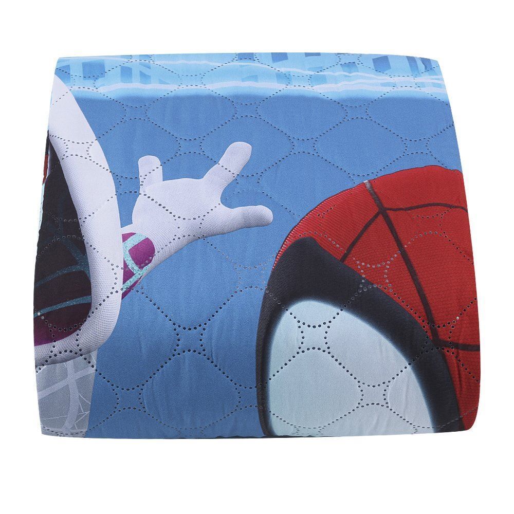 Cobre Leito Solteiro Infantil Disney Hedrons 1 Pç - Spidey Fofo