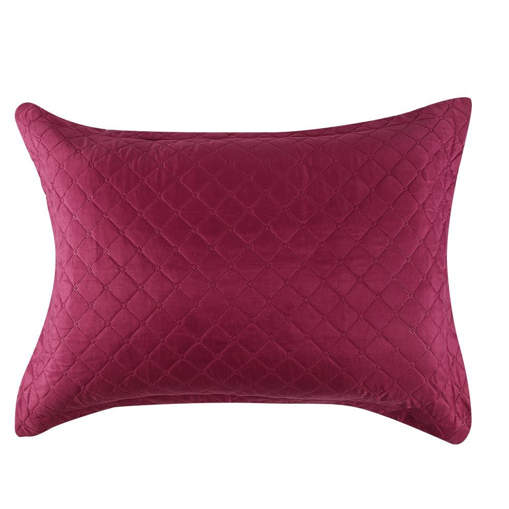 Kit Colcha Casal 100% Poliéster Lisa Versalhes Havan Casa 3 Pçs - Rosa Malva