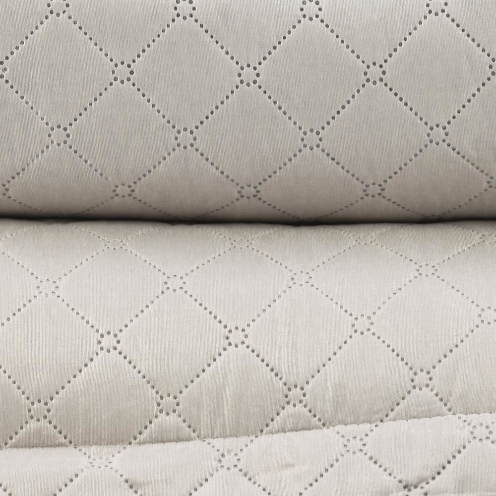 Kit Colcha King Dupla Face Lisa Havan Casa 3 Pçs - Bege Cru