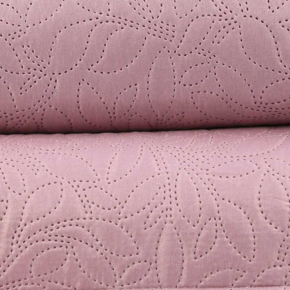 Kit Colcha Queen 100% Poliéster Lisa Versalhes Havan Casa 3 Pçs - Rosa Velho
