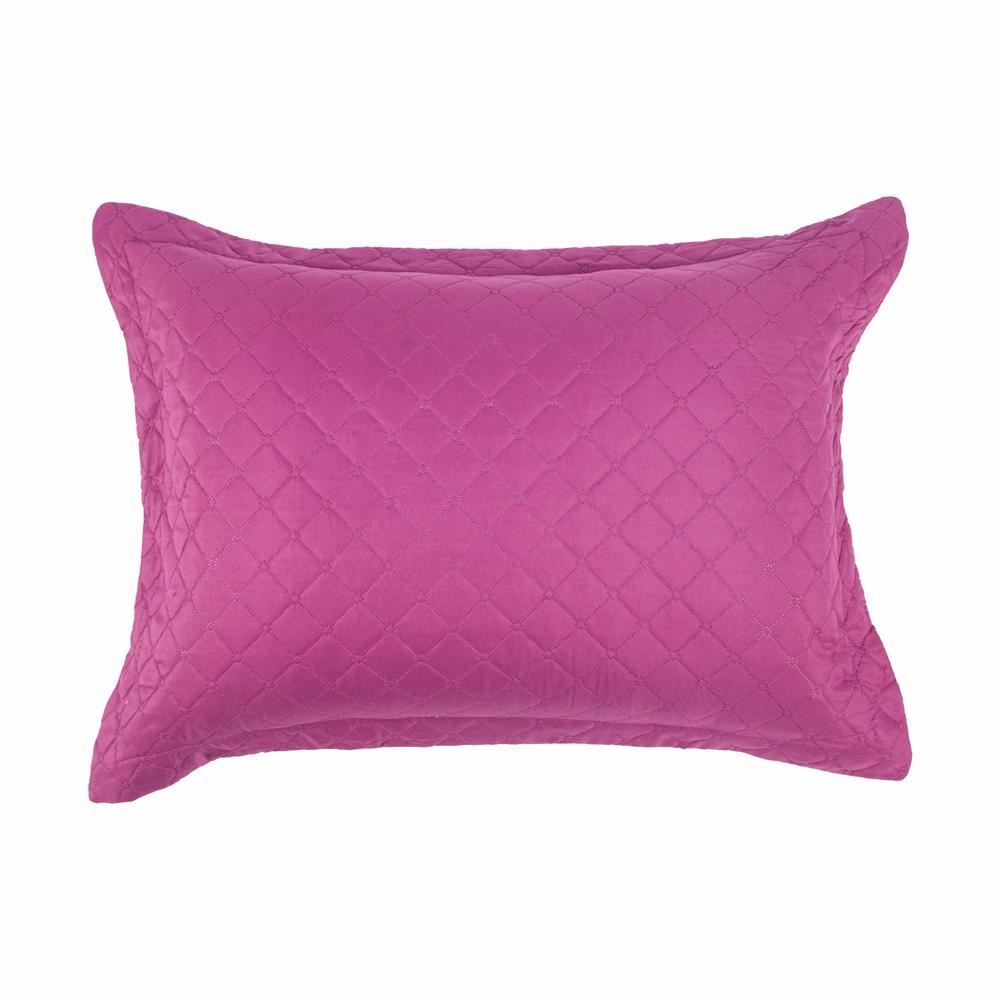 Kit Colcha Solteiro Dupla Face Lisa Havan Casa 2 Pçs - Rosa Malva