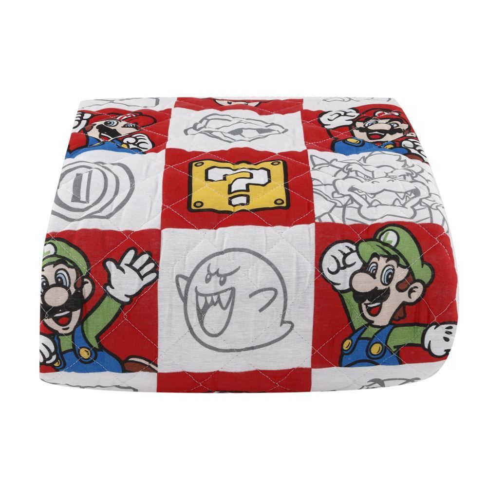 Colcha Solteiro Divertida Infantil Dupla Face Lepper - Super Mario
