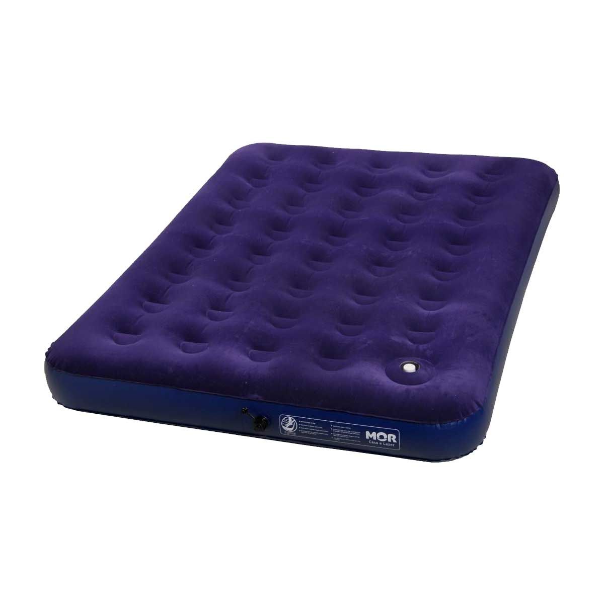 Colchão Inflável Casal Com Inflador Embutido Mor - Azul